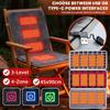 5V USB Foldable Heating Cushion 3-Level Temperature Foldable Heated Seat Pad Power Bank Not Included for Office/Home Outdoor