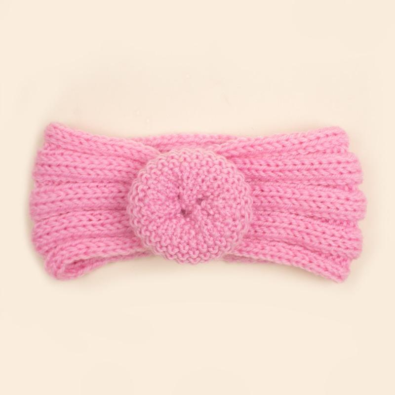 Autumn and Winter New Baby Wool Donut Hair Accessories, Children's Knitted Wool Headband, Baby Headband