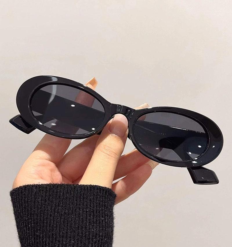 European American Style Vintage Sunglasses Oval Anti-reflective Sun Glasses for Men Women Retro Unisex