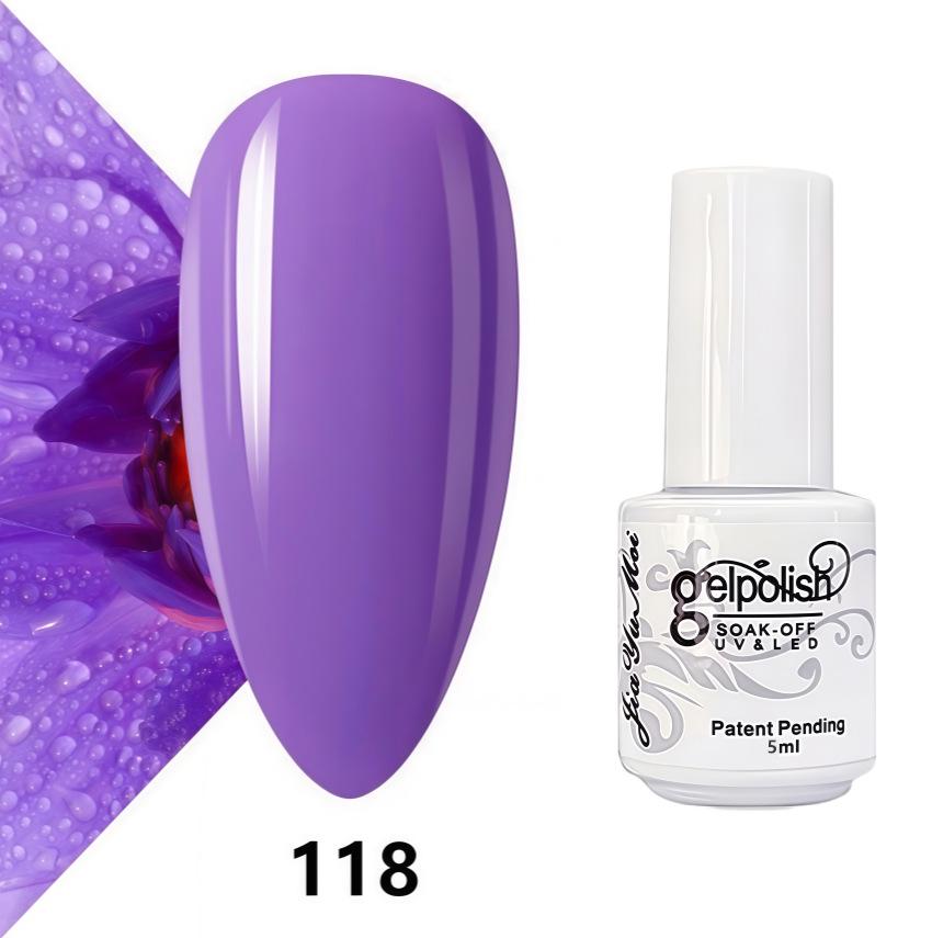 GELPOLISH Nail Art Set: Base, Top Coat, Transparent & White Gel Polishes