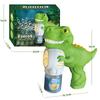 333-28 Bubble Machine Toy Dinosaur Shaped Electric Handheld Automatic Bubble Blower with Colorful Lights for Kids