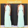 Elegant Women Halter Long Maxi Dress Perfect For Weddings And Beach Holidays