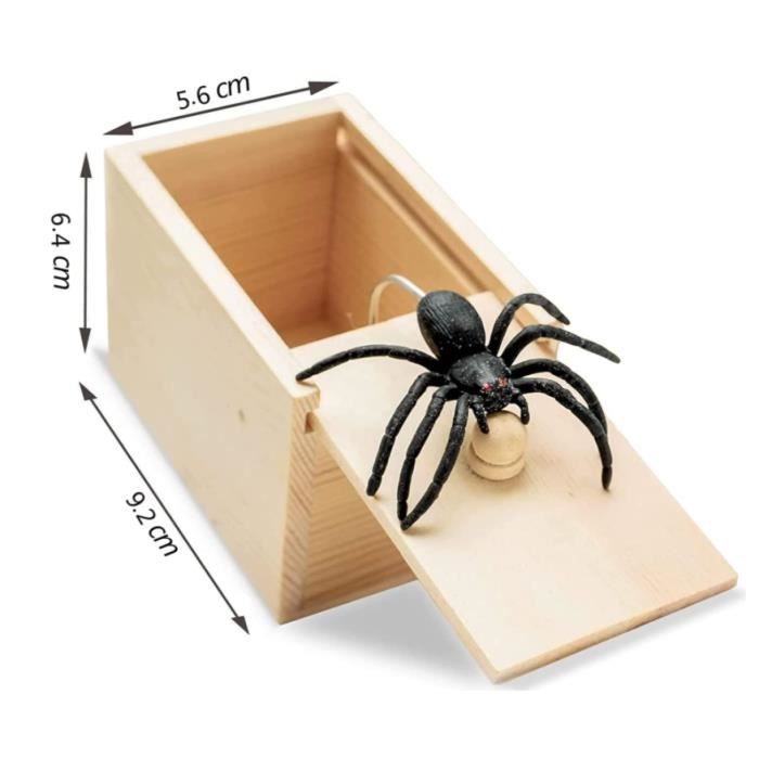 Spider Surprise Box, Spider Joke Box, Fun Reusable Spider Box for Pranks Scary Fake.