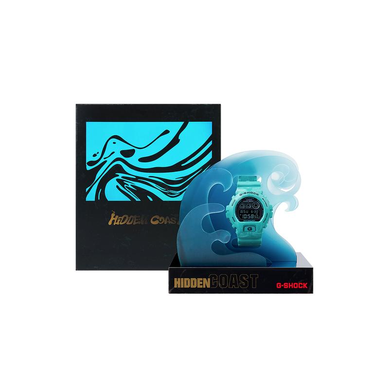 

Casio G-SQUAD series 200 meters waterproof quartz movement resin strap Japanese and Korean watch 53.250mm men s watch blue dial DW-6900WS-2PRHC-person синий
