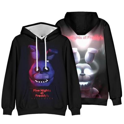 Cartoon Anime Game Pattern Men's Hoodie Five Nights At Freddy's Clothing 3D Printing Outdoor Sports Shirt Fashion Oversized Top