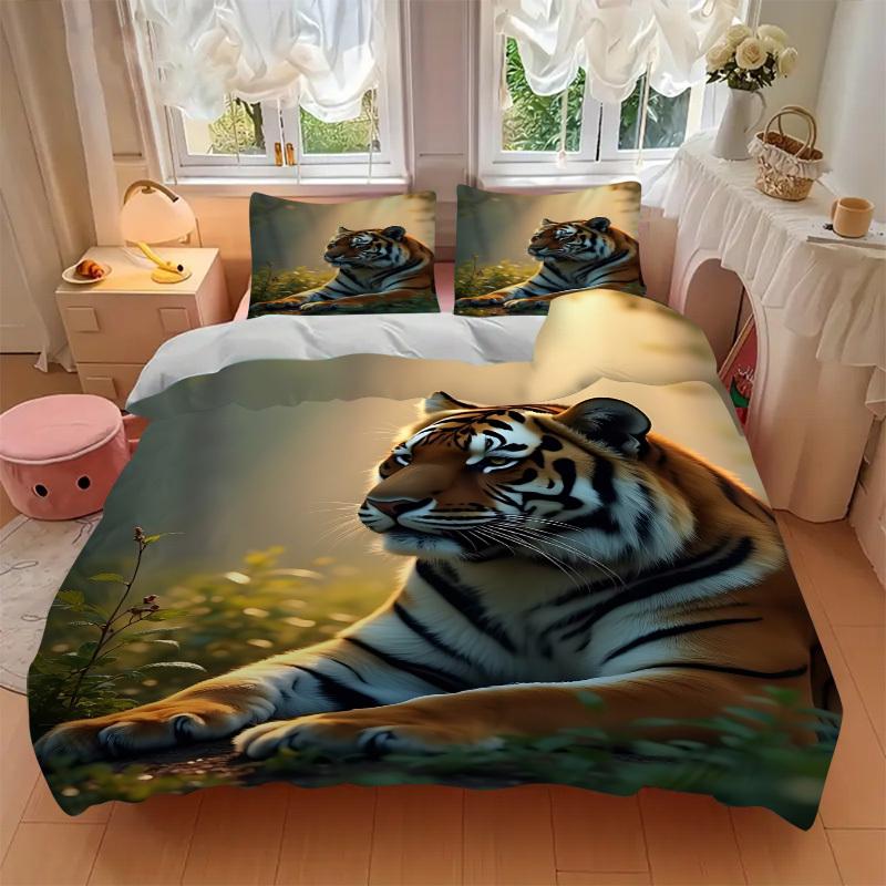 3Pcs Hogwarts Castle Printed Bedding Set, Breathable And Soft, Machine Washable, Christmas Gift, Suitable for Bedroom Decoration, 15188