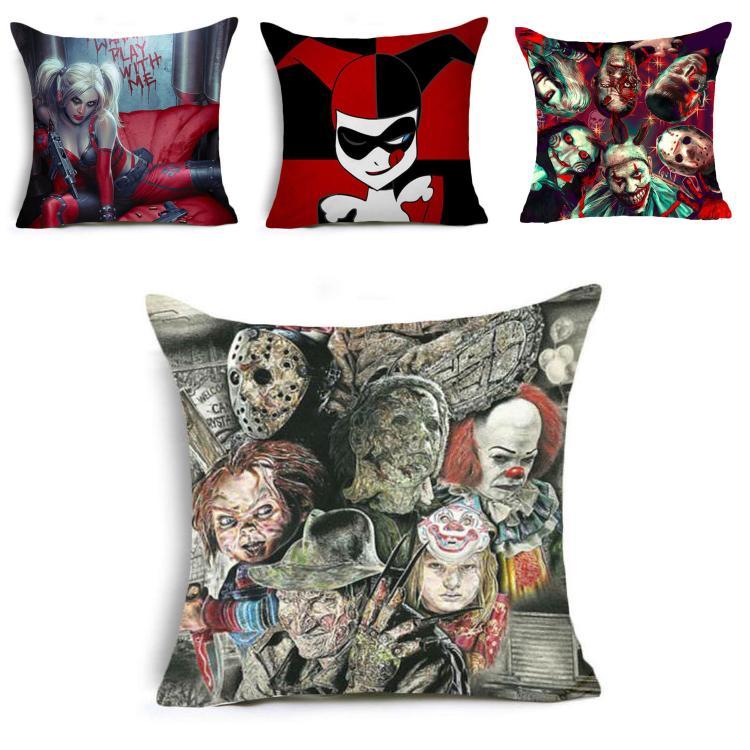 Chucky Good Guy Puppe Horrorfilm Design Kissen Kissenbezug in leuchtenden Farben