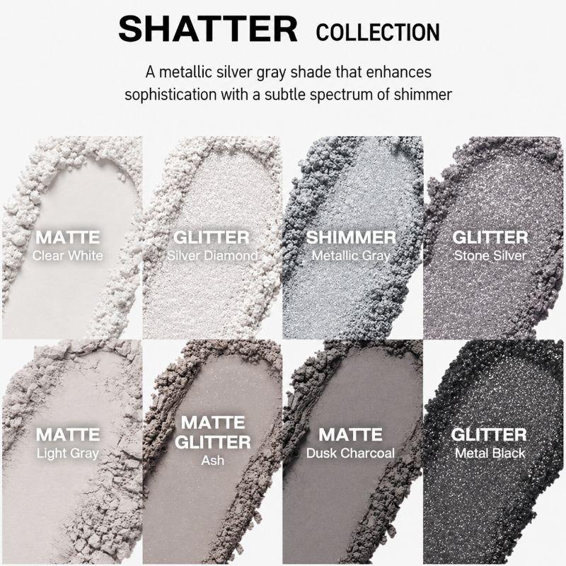 RISKY Pigment Eyeshadow Palette 7 Colors – High Pigment Blendable Eye Makeup Palette