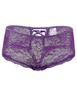 OhyeahLady Sexy Open Crotch Plus Sizes Sexy Lace Black Panties, [M/XL/3XL/5XL], See-Through Panties, Underwear, (Purple, M)