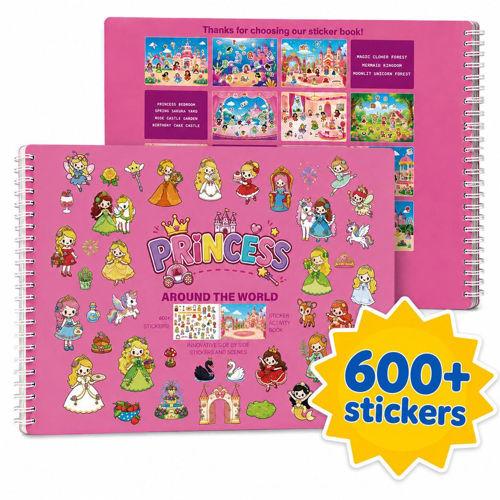 Childrens Traffic Sticker Book Coloring Activity Book With 600 Stickers For Ages 3 To 8