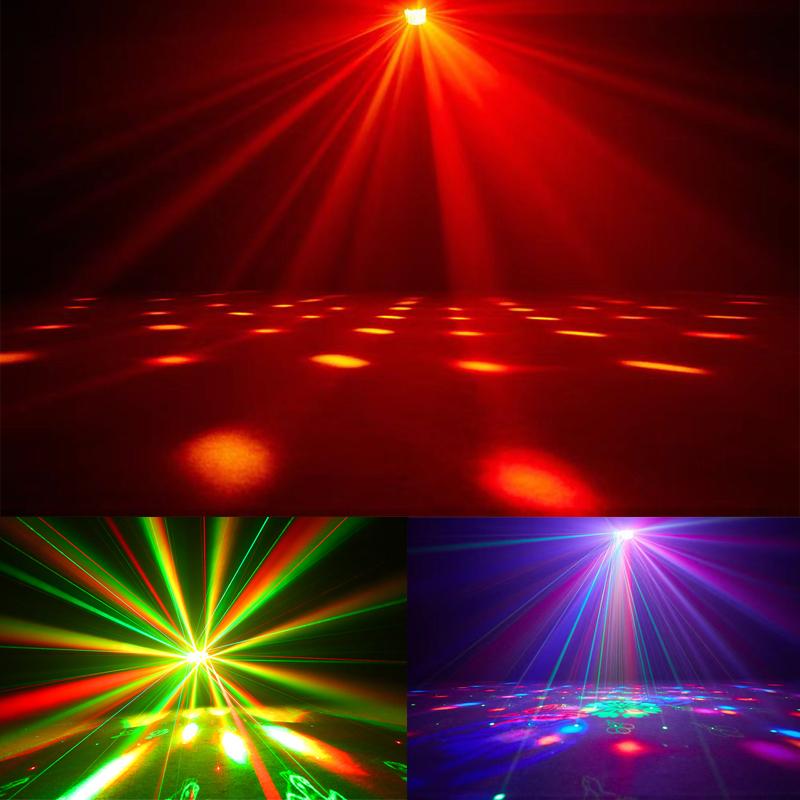 DJ Lights LED 6X10W RGBW Beam Moving Head Light Stage Effect Laser Strobe Lighting Remote Control For Disco Party Bar Event