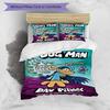 3pcs DogMan1 Design Cover Set - HD Printed Bedding with 1 Cover and 2 Pillowcases - Perfect for Home and Dorm Decor