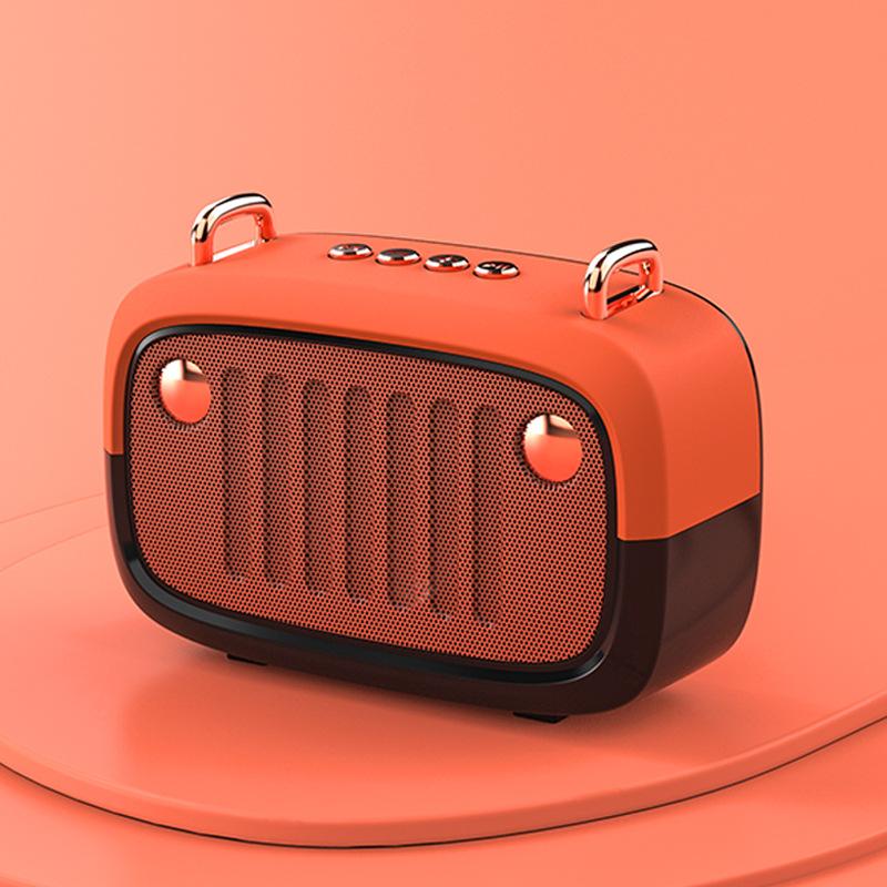 Retro Bluetooth Speaker Creative USB Mini Outdoor U Disk TF Card with FM Gift Portable Small Speaker