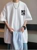 Men's 2026 Cool Trend Cotton Short-Sleeve T-Shirt - Rebellious High Street Style, Loose Fit, Casual, Versatile.