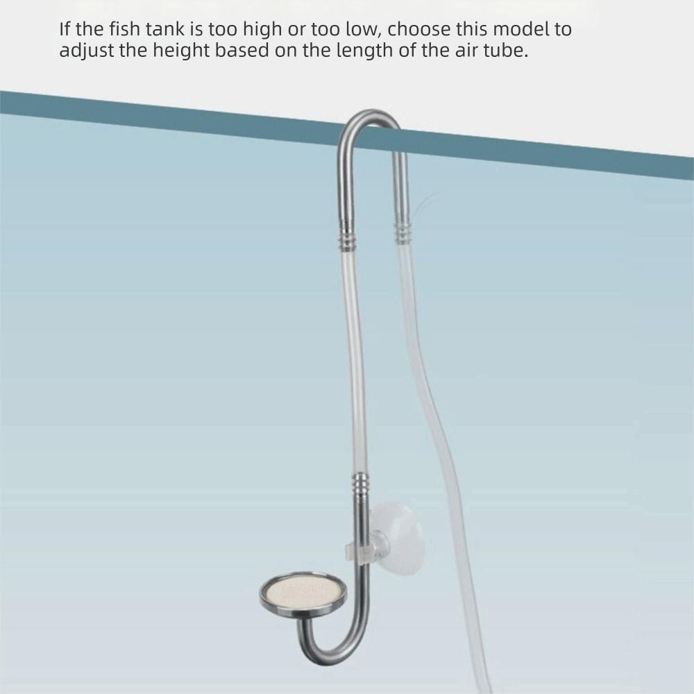 Stainless Steel Aquarium CO2 Diffuser Ceramic Disc Pagoda Shape Interface Ceramic Disc Refiner Polished Design