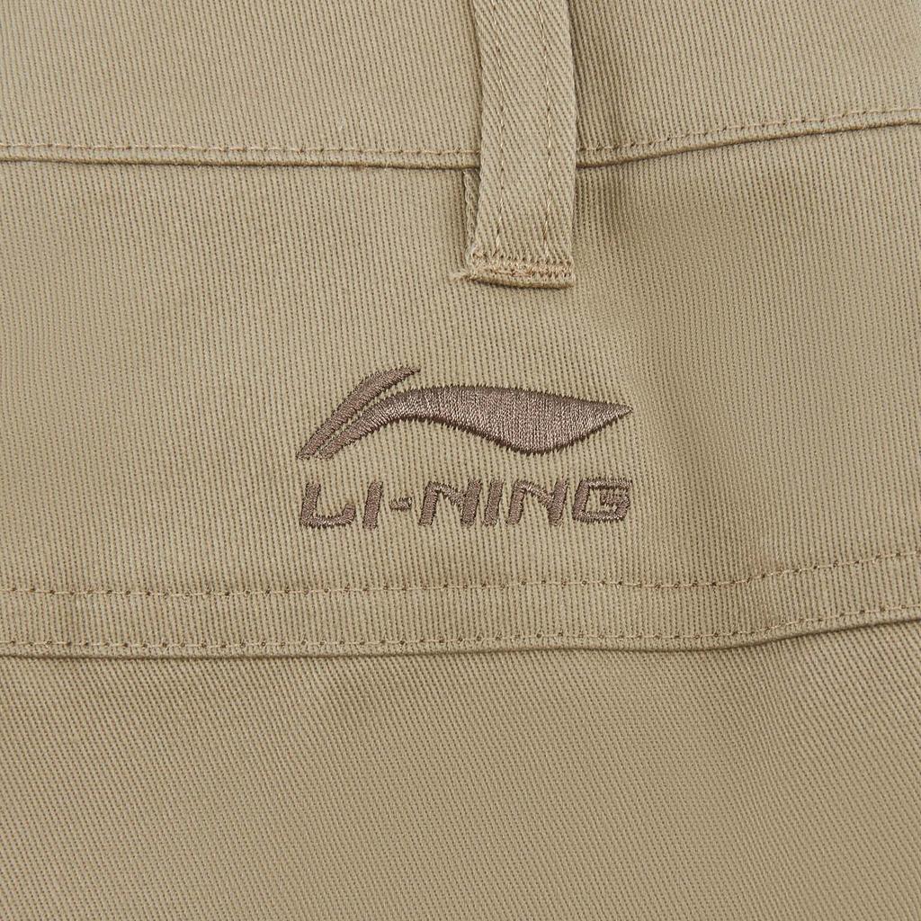Li Ning Sports Lifestyle Series Letter Embroidery Brand Logo Woven Casual Shorts Men shorts AKSW225-2