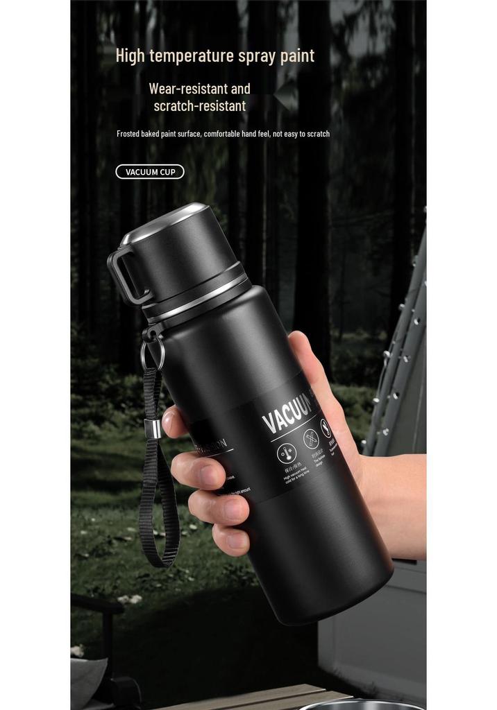 Large Capacity 304 Stainless Steel Insulated Portable Thermos Cup with Tea Separation