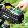 Cycling accessories Cycling Bag Top Frame Tube Bag with Sun-Visor Bicycle Bag Touch Screen Phone Case Bike Accessories MTB Road Bike Bag Waterproof