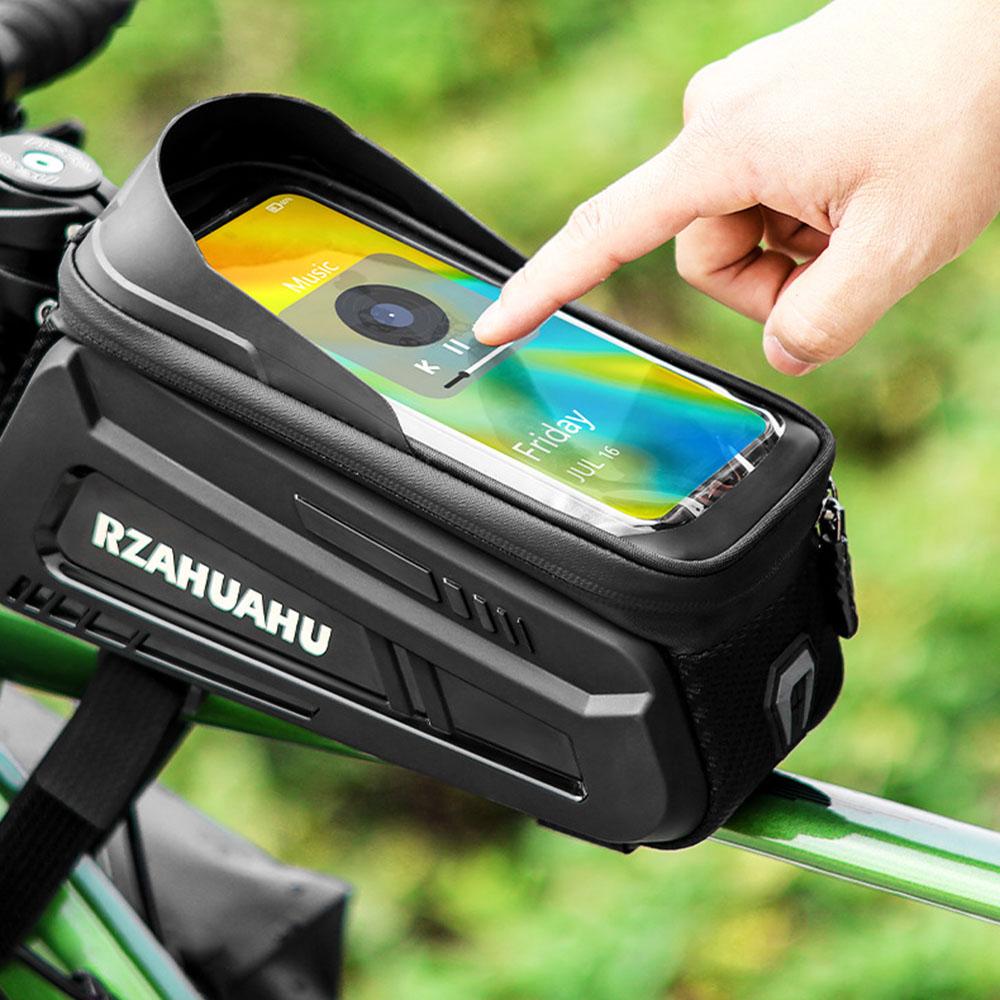 Cycling accessories Cycling Bag Top Frame Tube Bag with Sun-Visor Bicycle Bag Touch Screen Phone Case Bike Accessories MTB Road Bike Bag Waterproof