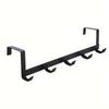 [5-Hook Metal Hanger] 5-Hook Rustproof Metal Hanger | Over-the-Door Space-Saving Organizer for Towels, Clothes, Accessories | Easy Installation