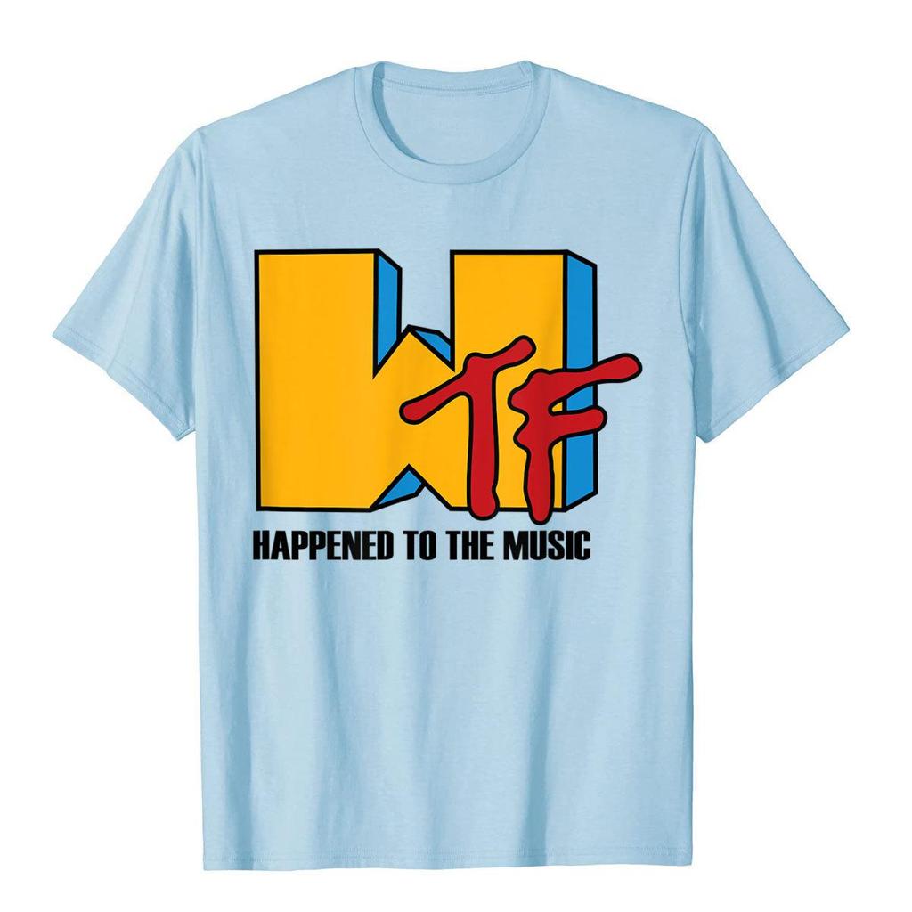 Wtf Passierte Mit Musik Lustiges Retro 80er Jahre T-Shirt Beliebte Unisex T-Shirts Lustige Oberteile Shirts Baumwolle Gothic
