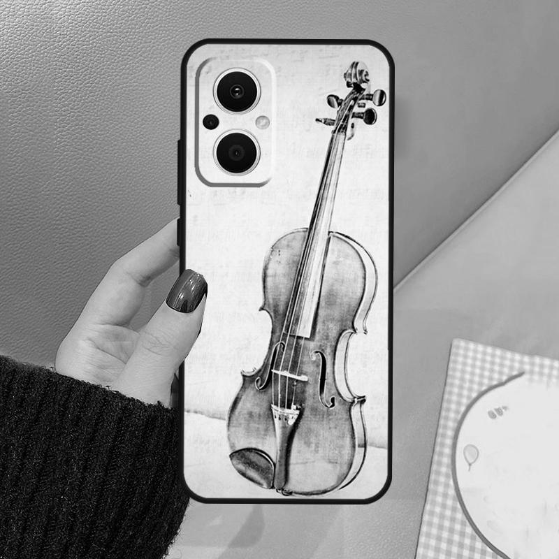 Musical Notes Violin Classical Funda For OPPO Reno 12 14 13 11 10 Pro 11F 12F 13F 14F 7 8 Lite OPPO Find X6 X5 X8 X9 Pro Case