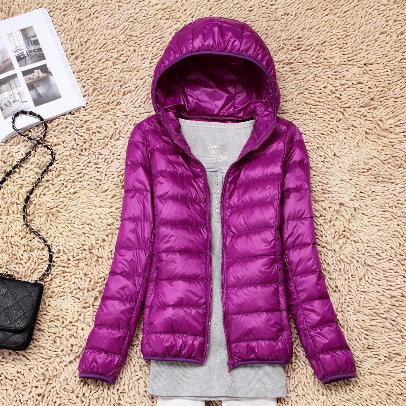 

Женская сверхлегкая пуховая куртка: Приталенный крой, короткий стиль для осени и зимы, трендовая верхняя одежда в корейском стиле S