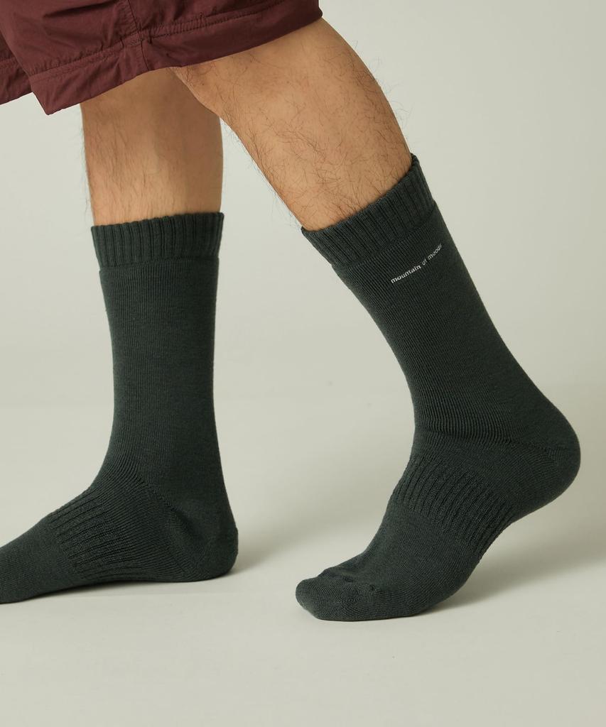 Snow Peak MofM Wool Guide and Medium Socks, Medium, MM4510-SK01, Men's Women's, Green,