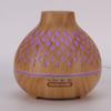 400ml Light Wood Grain Air Diffuser Electric Aroma Humidifier with Ambient Night Lamp 100‑240VUK Plug