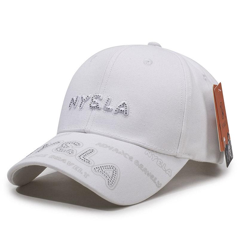 New Embroidery Ball Baseball Cap Sports Sunscreen Men's and Women's Sun Hats Breathable Versatile Casual Duck Tongue