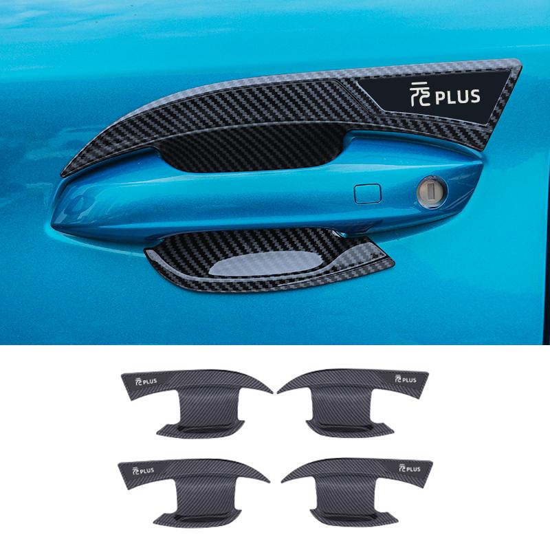 For BYD ATTO 3 Yuan Plus 2021-2025 Car Door Handle Protective Cover Decorative Handle Door Bowl Sticker Automotive Supplies