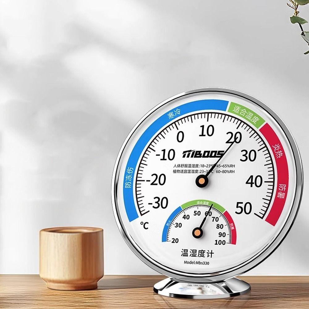 Wall Mount Hygrothermograph Battery-Free Temperature Hygrometer Analog Temperature  Laboratory