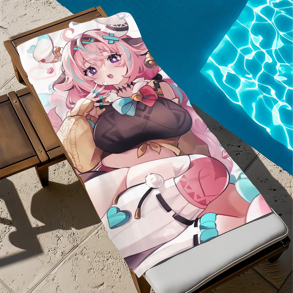 Genshin Impact Game Varesa Towel Beach Quick Dry Soft Pool Towels Gift for Travel Gym Shower Camping Sports