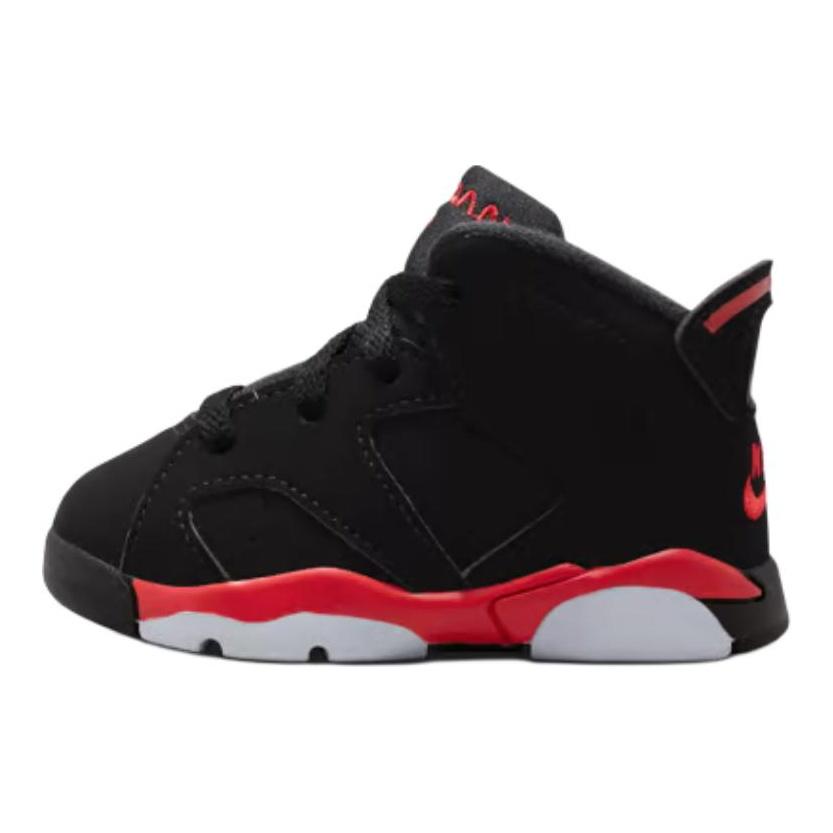 Air Jordan 6 Retro TD Reverse Infrared Prodejce Dětské Tenisky Černá Světle Karmínová IQ1280-001
