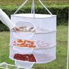 4 Layer Drying Net Herbs Removable Fish Hanging Basket Folding Anti-Fly Fine-Grained Grid Drying for Fish/Vegetables/Fruit/Herbs