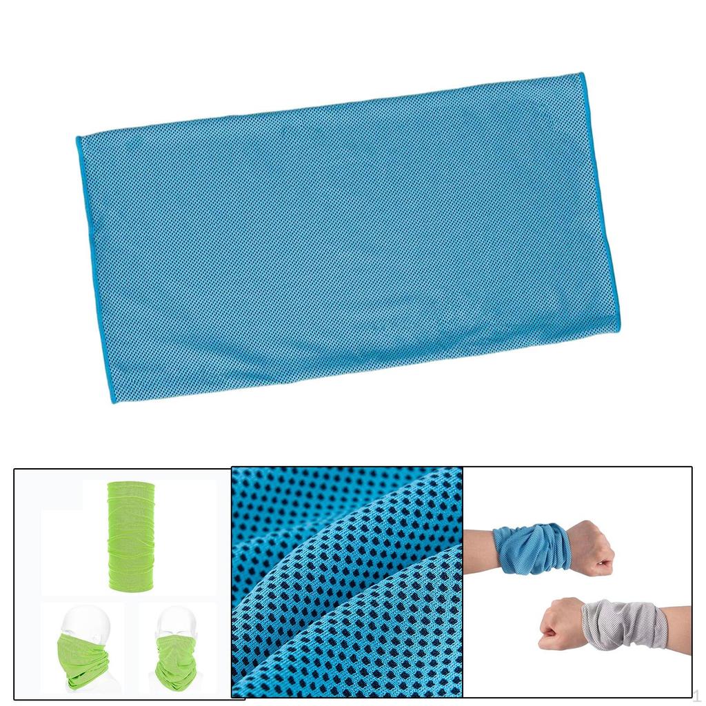 Cooling Band Exercise Wrist Sweatband Sweat Absorbing Wristband for Men Women Gym Sports Fitness