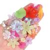 50g/lot Multistyle Acrylic Beads Colorful Flower Leaf Shape Loose Spacer Beads For DIY Handmade Phone Chain Keychain Accessories