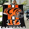 1pc Blanket - Cincinnati Bengals LOGO Print Design, Lightweight Blanket for Sofa, Bed- Soft &Warm, Gift for All Seasons