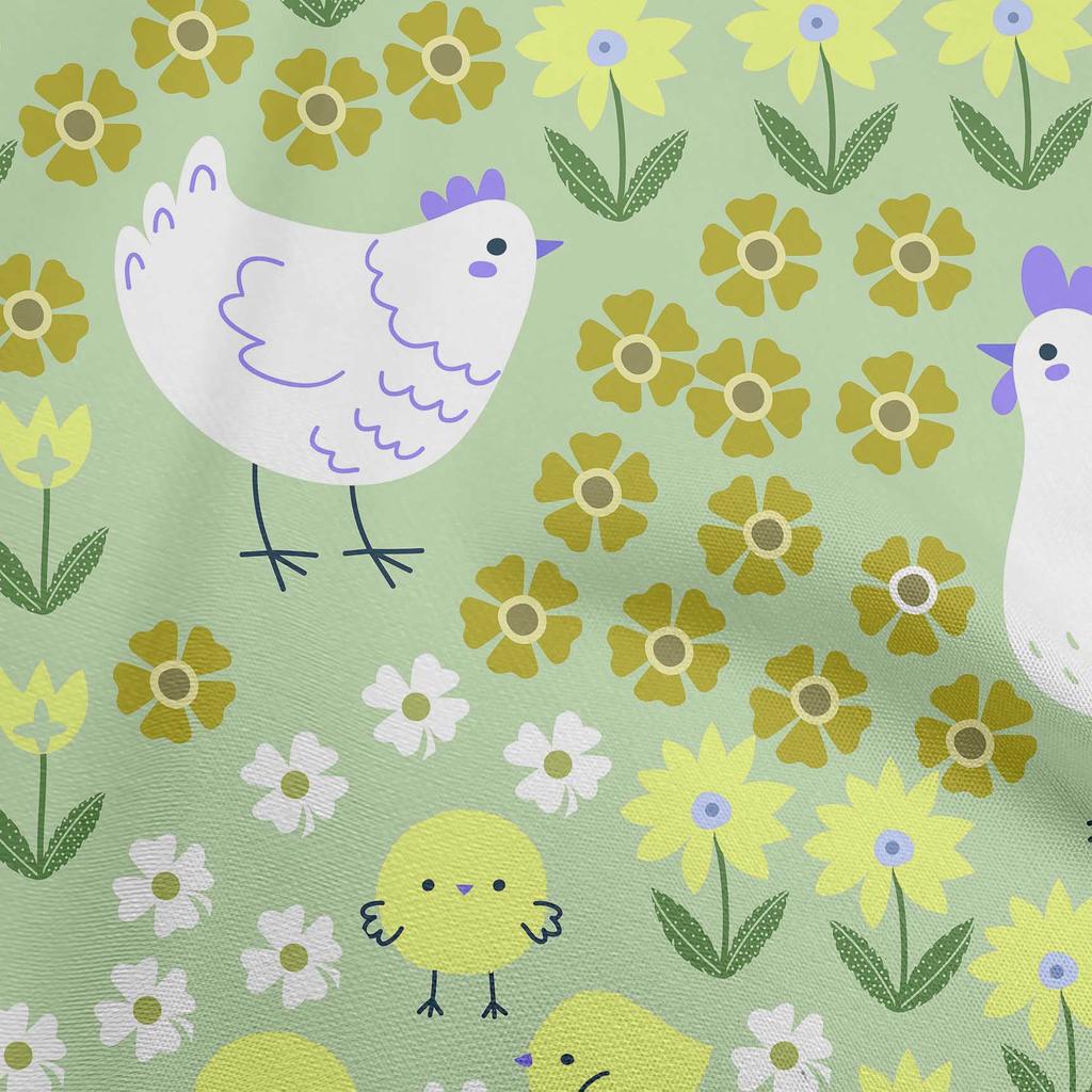 oneOone Bavlněný popelín arktická modrá látka Kawai šití řemeslné projekty potisky látek podle yardu 42 palců