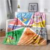 Di-gimon Cartoon Anime Throws Blanket Kids Super Soft Cute Blankt for Travel Couch Picnic Sofa Bed Flannel Blanket Birthday Gift