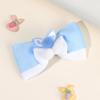 2Pcs New Cute Children's Candy Hairpin, Ribbed Hairpin, Rabbit Ear Hair Accessories Bow Headdress Clip Gift