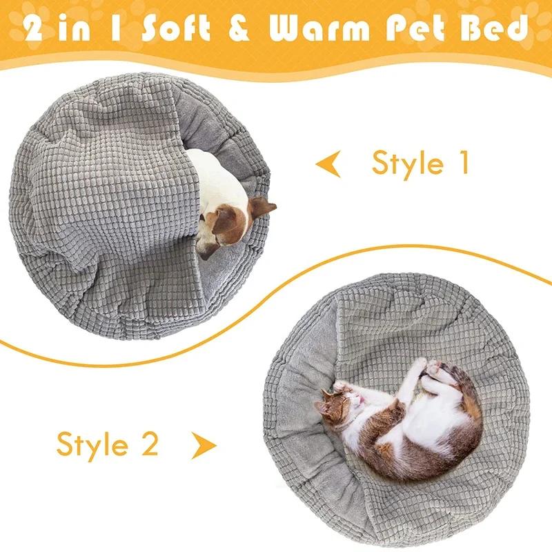 Washable Pet Bed for Dog Cat Puppy House Warm Mat Winter Blankets  Fluffy Cat Dog Bed Pet Kennel Accessories  Dog Bed