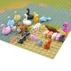 MOC Tiere Modell Set Steine Niedlicher Schwan Ente Hund Schwein Vogel Eichhörnchen Figuren Bausteine Zoo Spielzeug Zubehör für Kindergeschenke