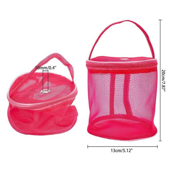1pcs Yarn Storage Bag, Mesh Knitting Bag Round Yarn Balls Organizer for Knitting Lovers