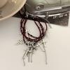 Vintage Cross Necklace Chain Necklace Charm Bracelet Tassels Bracelet Stylish Layered Necklace Suitable for Daily Wear