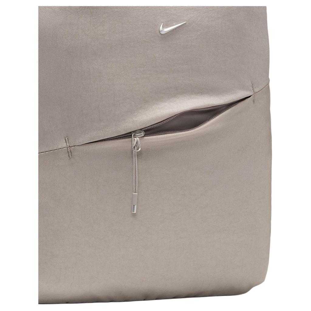 Nike Aura 24L Fashion Versatile Nylon Backpack Unisex Backpack Academy-Gray Matte-Silver HF7007-009