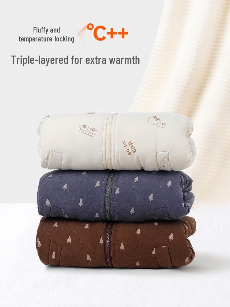 Children's Essential Cotton Jacket Liner for Autumn and Winter - Thickened Warm Outerwear for Girls