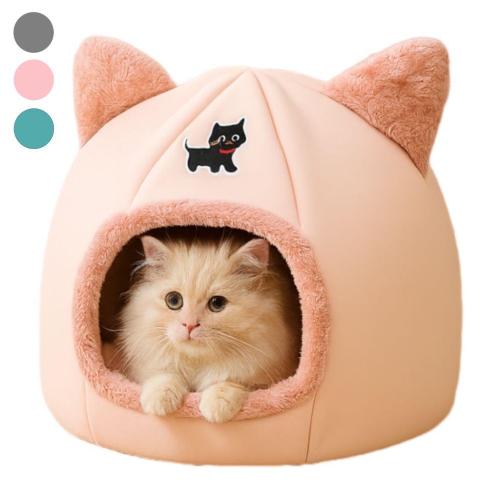 Cartoon Design Warm Pumpkin Cat Bed Closed Four Seasons Pet Castle House Comfort Cat Condo For Pet Within 12KG/27LB