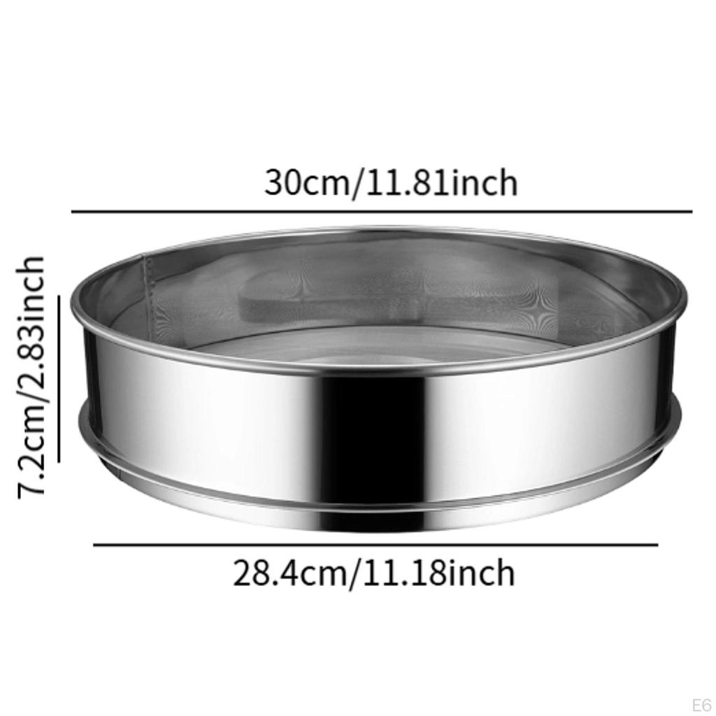 Flour Sieve In Stainless Steel for Cake And Bread Preparation