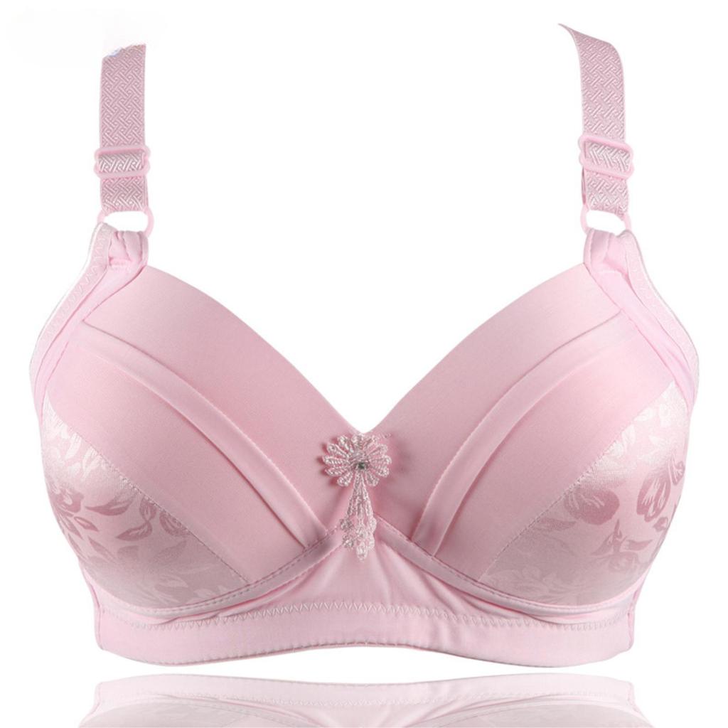 Large Size Thin Section Without Steel Ring Underwear, Comfortable Gathering Breathable Bra